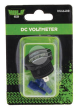 Hulk 4x4 HU6640B Voltmeter 12v 24v - 5-30v Range - Blue LED - 29mm Diameter clearance