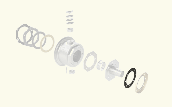 Gasket knuckle spindle outer